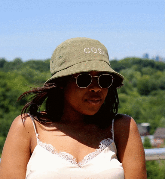 THE OLIVE GREEN BUCKET HAT - COSI & co.