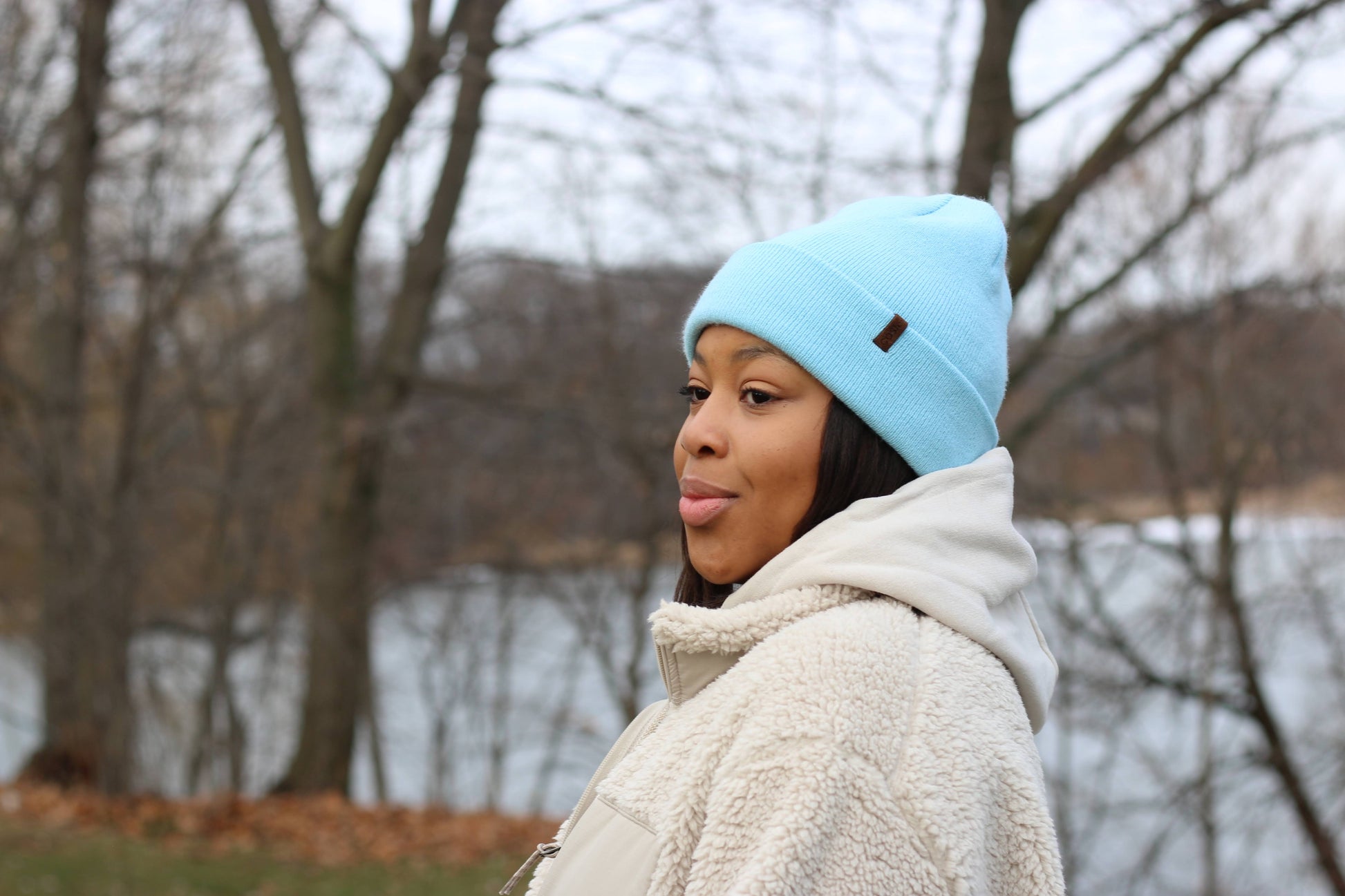 The Fit Beanie in Baby Blue - COSI & co.