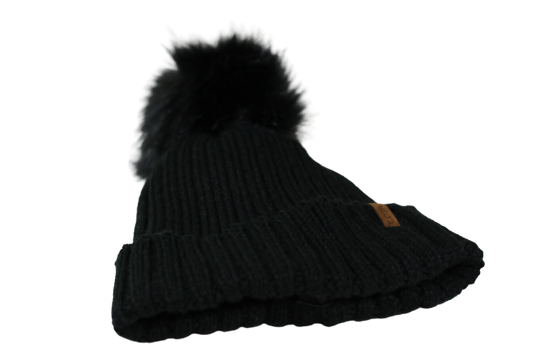 The Knit Pom in Black - COSI & co.